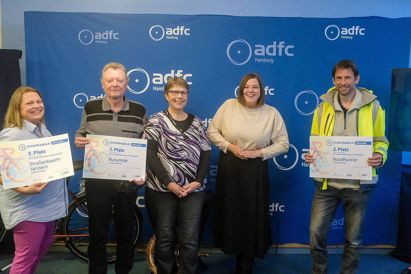 Spitzenleistungen: Die Teams mit den meisten gefahrenen Kilometern pro Kopf.  Teams mit den meisten gefahrenen Kilometern pro Kopf.