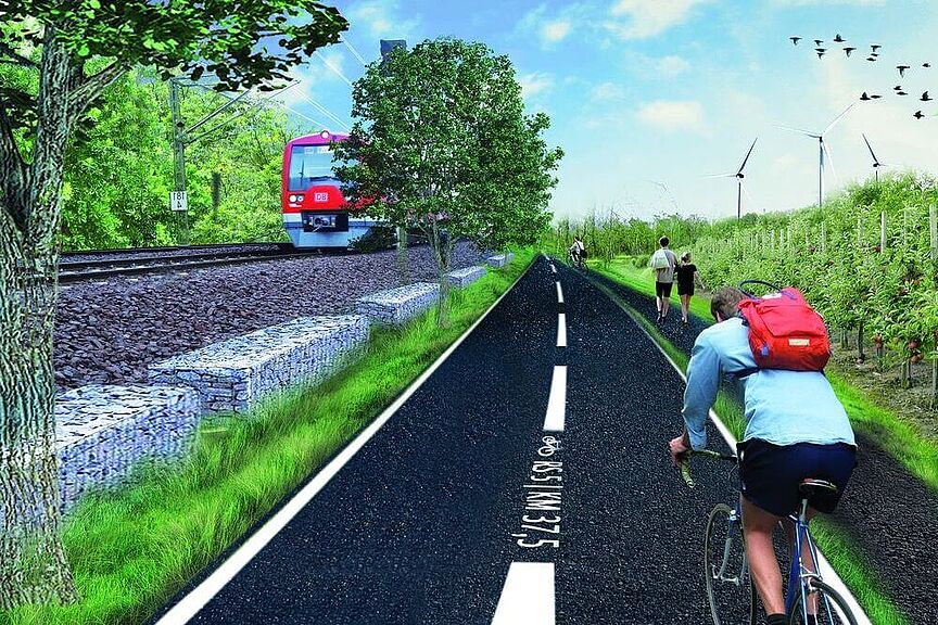Visualisierung Radschnellweg Hamburg Visualisierung Radschnellweg Hamburg