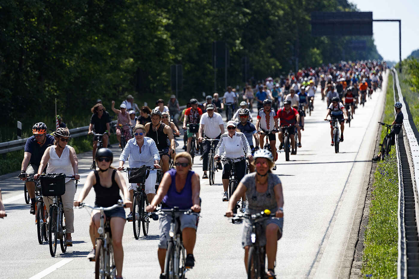 Fahrradsternfahrt 2019 des ADFC in Berlin am 2. Juni 2019.