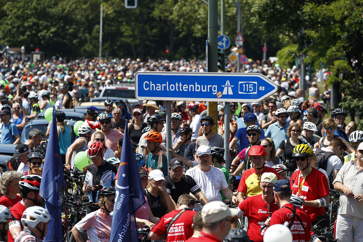 Fahrradsternfahrt 2019 des ADFC in Berlin am 2. Juni 2019.
