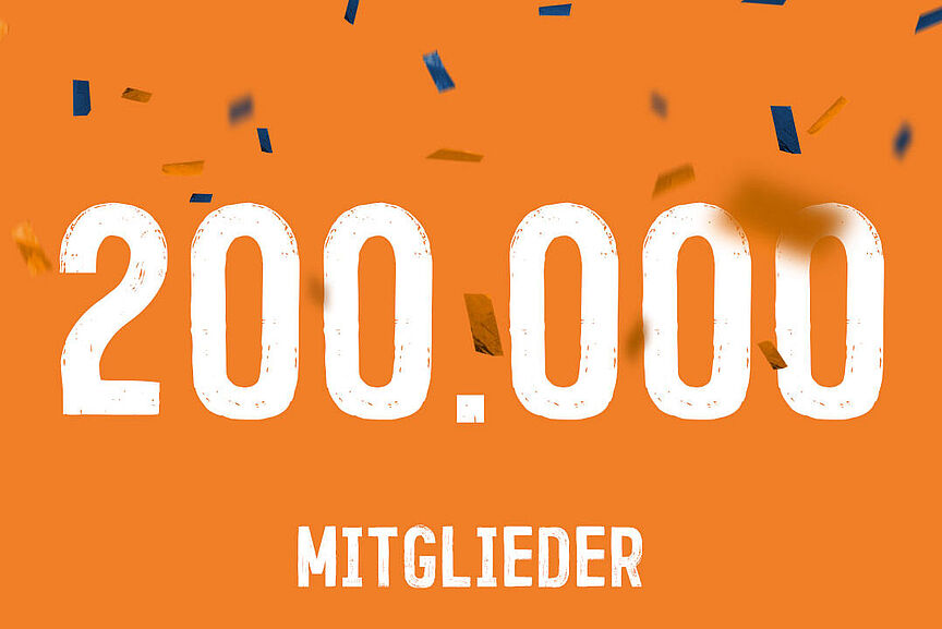 Der ADFC freut sich über mehr als 200.000 Mitglieder. Der ADFC freut sich über mehr als 200.000 Mitglieder.