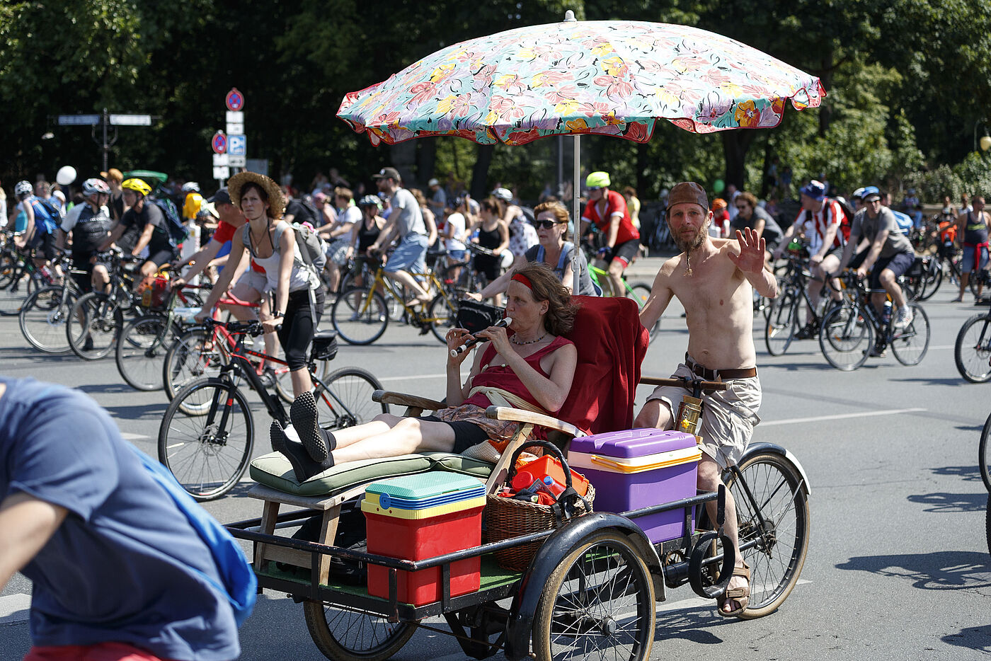 Fahrradsternfahrt 2019 des ADFC in Berlin am 2. Juni 2019.