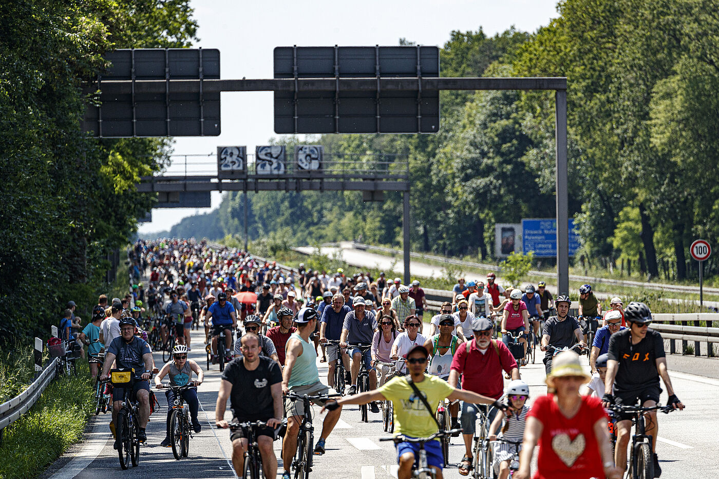 Fahrradsternfahrt 2019 des ADFC in Berlin am 2. Juni 2019.